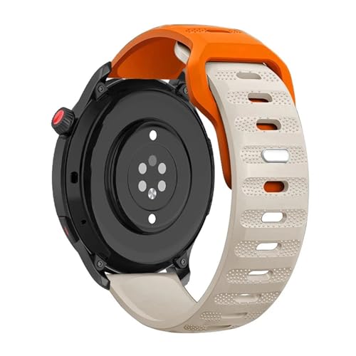 Bracelet silicone 22mm agate haute finition pour montre connectée Samsung Galaxy et Huawei