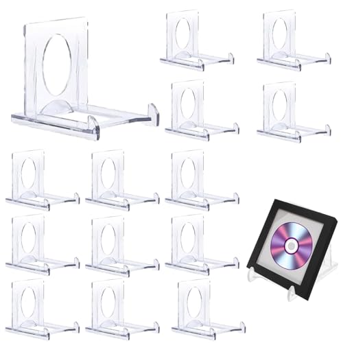 ZcrPrn Card Display Stand, 14 pcs Display Stand, Clear Acrylic Display Stands, Adjustable Table Card Holder, Multipurpose Display Stands for Cards, Books and Photos