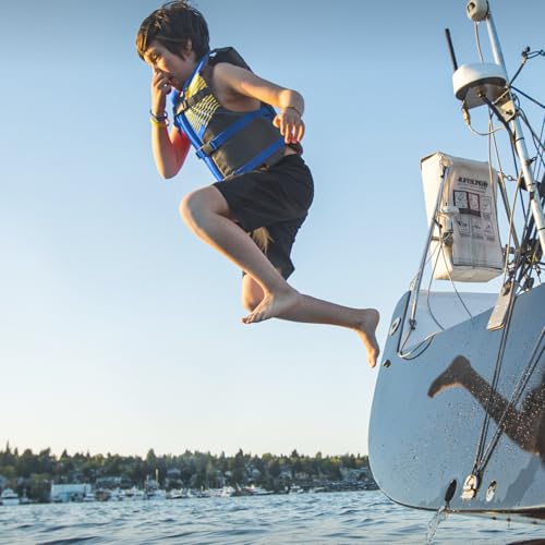 Image of Stohlquist Kids Life Jacket 50-90 lbs - Coast Guard Approved Life Vest - Type III PFD for Boys and Girls - Secure & Adjustable Fit for Swimming, Boating & Water Sports
