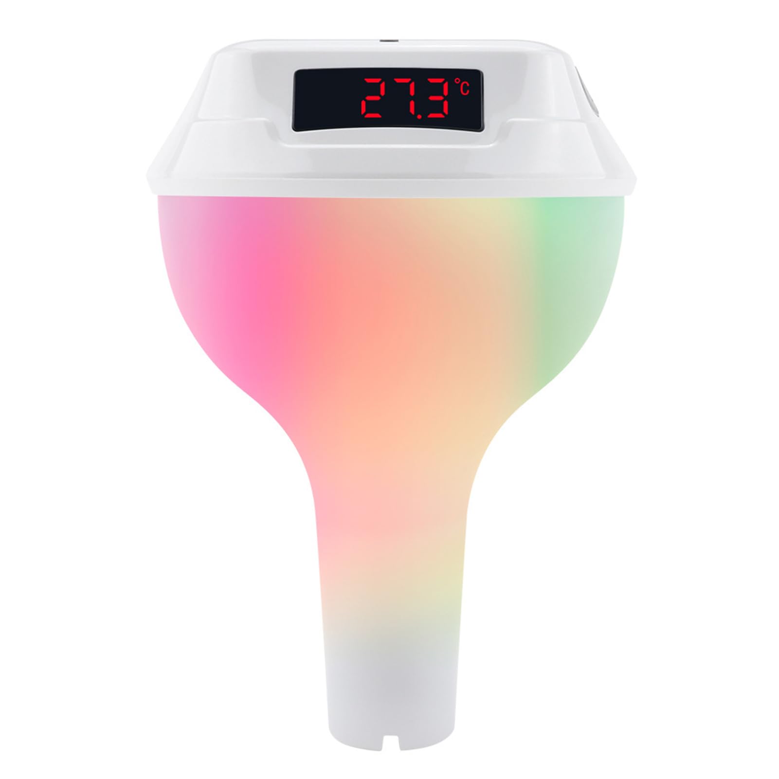 Topiky Termómetro para Piscina con Pantalla LED y Carga Solar (WHITE)