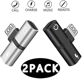 Headphone Jack Adapter Dongle for iPhone X Jack Splitter Adapter Compatible with iPhone