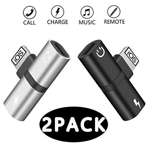 Headphone Jack Adapter Dongle for iPhone X Jack Splitter Adapter Compatible with iPhone