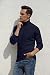 Hisir Rollkragenpullover Herren Klassischer Männer Bequem Langarmshirt Feinstrick Warmer Winter Pullover Pulli mit Rundhalsausschnitt für Männer (Marineblau, XL)