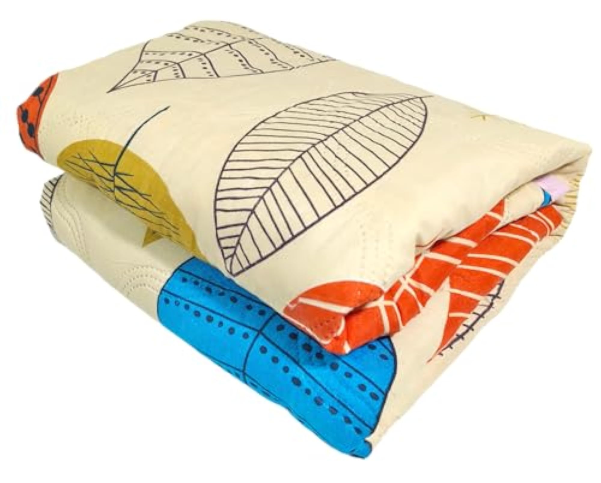 Reversible Lightweight Summer Quilt, Double Bed Size