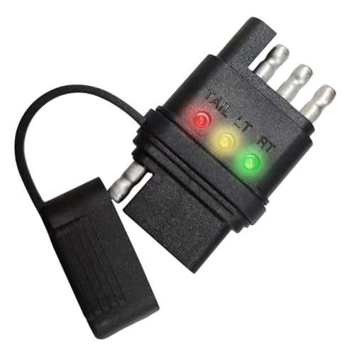 Tuxihapp 4-Pin Trailer Wiring Tester with Indicators