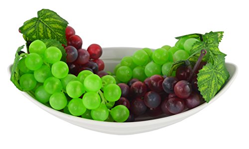 Jedfore Assorted Artificial Grapes Cluster Rubber Frosted Grape Bundles Decorative Grapes Bunches For Vintage Wedding Favor Fruit Wine Decor Faux Fruit Props (Black, Red, Green, Purple - 12 Pack) #TOP2