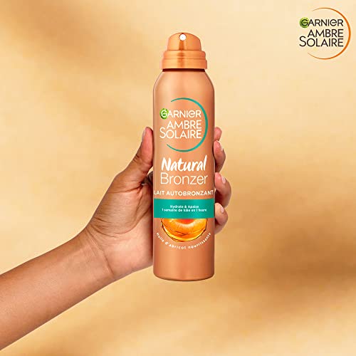 Garnier Ambre Solaire Brume Autobronzante pour le Corps Hâle Doré & Lumineux Sans Traces Tenue 1 Semaine Pour Tous Types de Peaux Natural Bronzer 150 ml Lot de 2 - vue 5