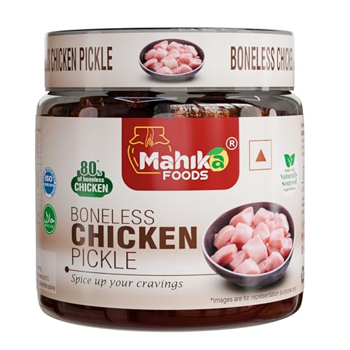 Image of MAHIKA FOODS Boneless Chicken Pickle, Size: 250 Gm + JAR