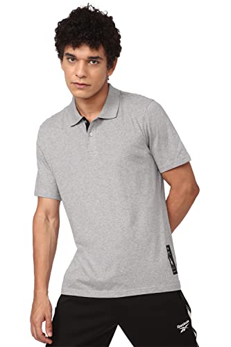 Image of Reebok Men's Geometric Fitted Polo Shirt