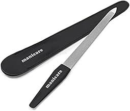 Manicare Sapphire Nail File, Long Double Sided With Coarse and Fine Grit For Shaping and Styling Natural and Artificial Nails, Ideal For Tough Nails, Long Lasting, Perfect For at Home Manicures