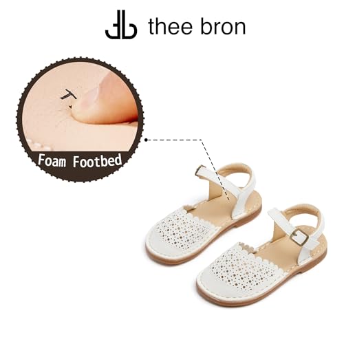 Image of THEE BRON Toddler Girls Espadrilles Sandals Hollow Out Rustic Dress Shoes