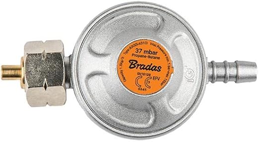 Regolatore Gas Bombola Gpl Regolatore Gas Propano A Bassa Pressione 37 Mbar - Con Manometro, Per Campeggio, GPL Regolatore Bassa Pressione Con Manometro - Foto 9