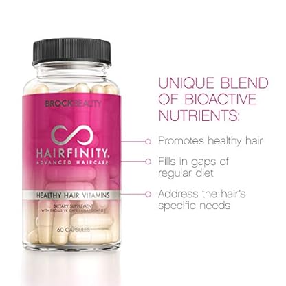 Hairfinity Hair Vitamins - Scientifically Formulated with Biotin, Amino Acids, and a Vitamin Supplement That Helps Support Hair Growth - Vegan - 60 Veggie Capsules (1 Month Supply) - Image 3