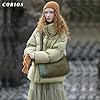 CORIOS Sac à Bandoulière Matelassé pour Femme Sacs Portés Épaule Rembourré Elégant Sac à Main Nylon Sac Messager Grande Sac à Poignée Supérieure Mode Sac Hobo Sacs Cabas Léger Sac Fourre-Tout Vert #1