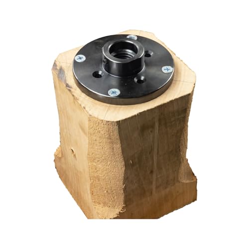 DEEFIINE Mandris de placa frontal de aço para torno de madeira de 10 cm, placa frontal para torno de