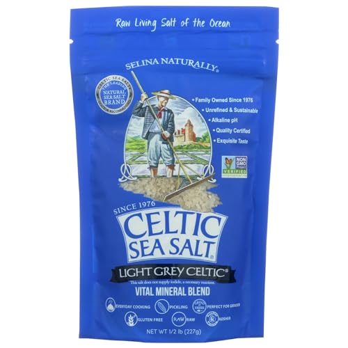 Celtic Sea Salt Light Grey Pouch - 8.0 OZ (1 Pack)