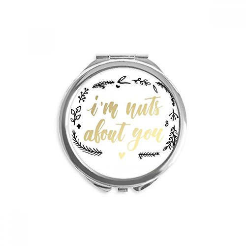 Miroir rond de poche DIYthinker miroir de maquillage portable compact 2,6 pouces