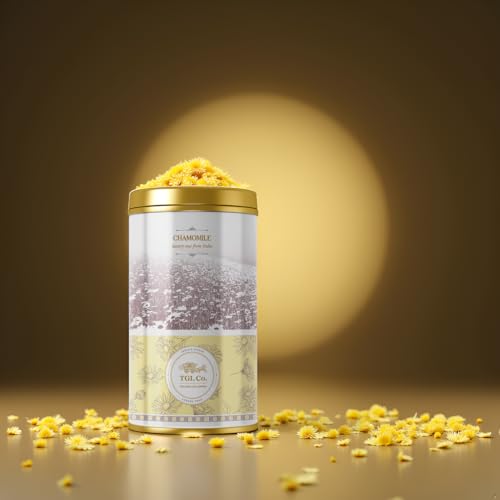 Image of TGL Co.Chamomile Herbal Tea Infusion (50G Tin Can)|Rich in Anti Oxidant | Refreshing | No Artificial flavor | Improve Digestion