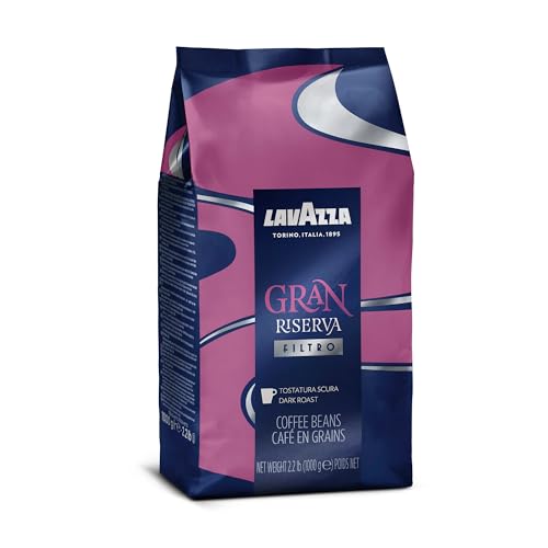 Lavazza Gran Riserva Filtro Whole Bean Coffee Dark Roast 2.2LB Bag, 100% Natural Arabica, Authentic Italian, Cocoa and Caramel aromatic notes - image 9
