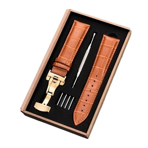 HuanJ vxg 16 17 18 19 20 21 22 23 24mm v {v vANZT[(Light brown(gold),24mm)