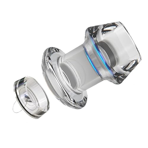 BDSMLOVE Transparent Anal Tunnel Plug mit Stecker,Analplug für Paare Frauen Männer,Buttplug Spekulum Analdehner Anal Expander Analspielzeuge Plugs Sexspielzeug Anal Toys erotisches Sex Spielzeug (XXL)