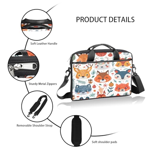 Bolso laptop 15 pulgadas diseño animal bosque miniatura 4