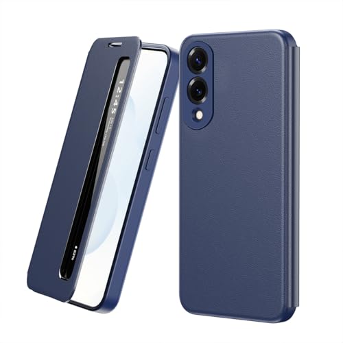 Étui en cuir Galaxy S25 Edge 5G coque fine miroir de luxe antichoc