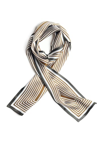 Women's 100% Pure Mulberry Silk Scarf Double Sided Rectangle Tie Head Neck Waist Strip2