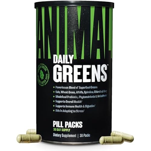 Animal Daily Greens Superfood Supplement for Gut Health | 30 Pill Packs