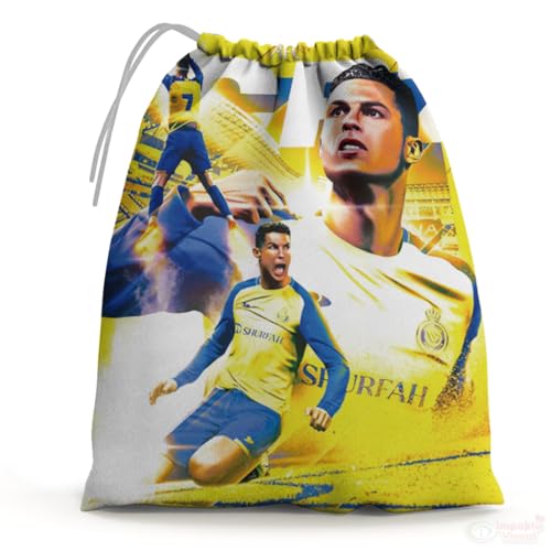 Sacolinhas Surpresa Personalizada Tecido Jogador Cristiano Ronaldo CR7 (Sacolinhas 15x20, Unidades, 10)