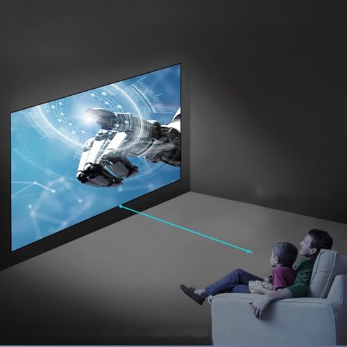 Écran de projection portable 72" pliable HD avec télécommande pour home cinéma - 6