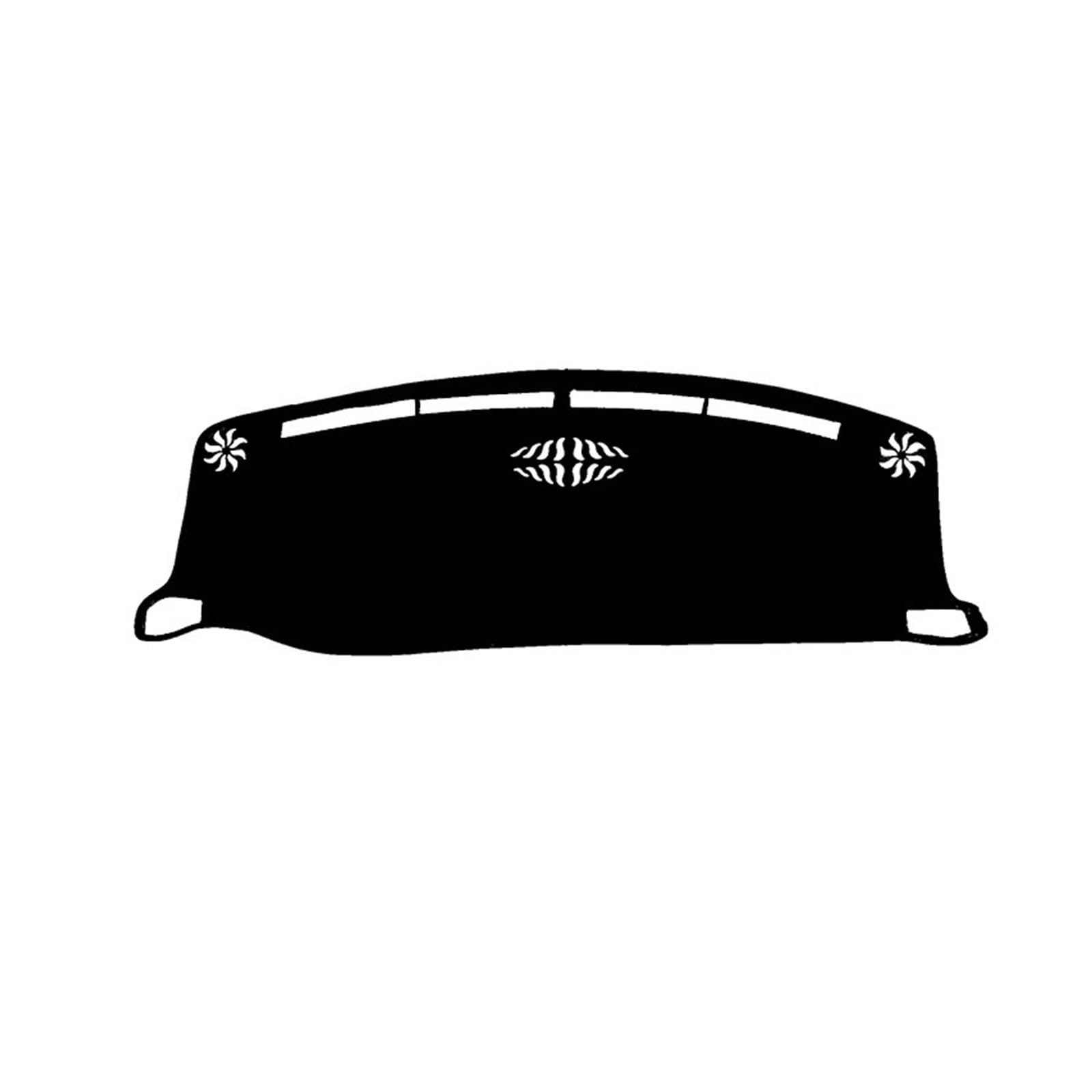 Tappetino Copri Cruscotto Per Jeep Per Compass 2021-2024 Parasole Per Cruscotto Auto Tappetino Antiscivolo Anti-UV Coche Cubierta Tablero(Left -Black)