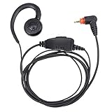 abcGoodefg Walkie Talkie Earpiece, 1 Pin G Shape Earpiece Headset with Mic PTT for Motorola SL300 SL7550 7580 7590 SL4000 SL1K SL1M 2 Way Radio