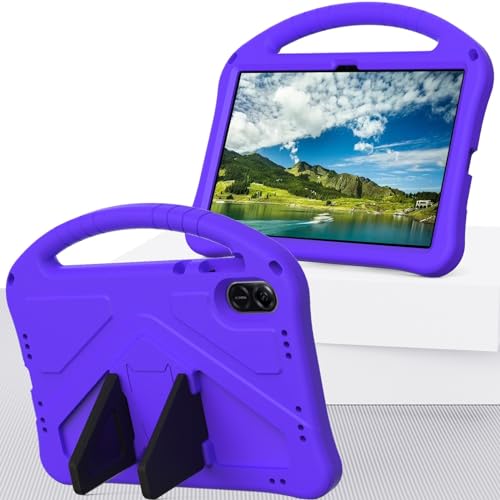 Étui antichoc Honor Pad X9 11.5 avec bandoulière et béquille violette