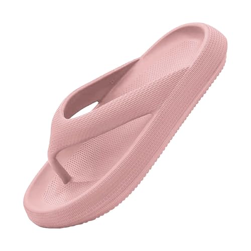 Genérico Chanclas Fascitis Plantar Mujer Sandalia Mujer Chanclas, Zapatillas de Almohada para Mujeres y Hombres, Sandalias Suaves, cojín, Chanclas de Playa, Sandalias Dedo Mujer Verano (Pink, 38)