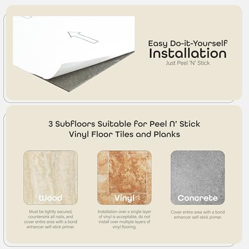 image for Achim Home Furnishings Tivoli II Self Adhesive Vinyl Floor Planks, 10 