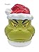 Enesco Dr. Seuss Grinch by Jim Shore Santa Grinch Naughty or Nice Two-Sided Cookie Jar with Lid, Ceramic Hand Crafted Canister Collectible Christmas Home Decor Kitchen Gift, 10.45 Inch, Multicolor