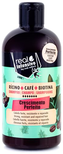 Real Natura - Champú Crescimento Perfeito - Estimula el Crecimiento - Fortalece el Cabello - Nutrición Profunda - Protección y Cuidado - 300ml