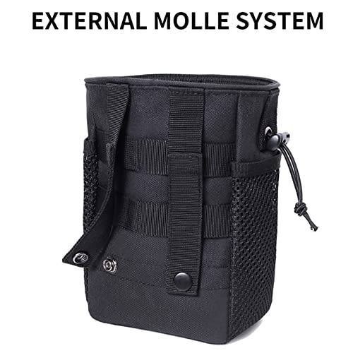 Haafoo Dump Pouch Molle - Tactical Drawstring Magazine Pouch, Molle Ammo Bag, Adjustable Military Utility Belt Holster Molle Dump Bag #TOP3