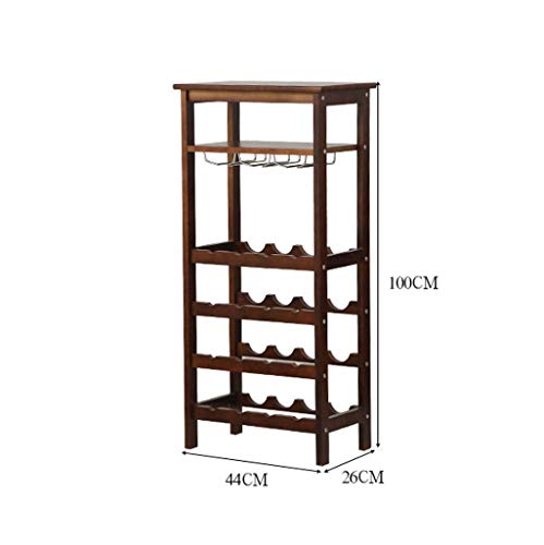Soporte para botellas de vino de madera sólida miniatura 2