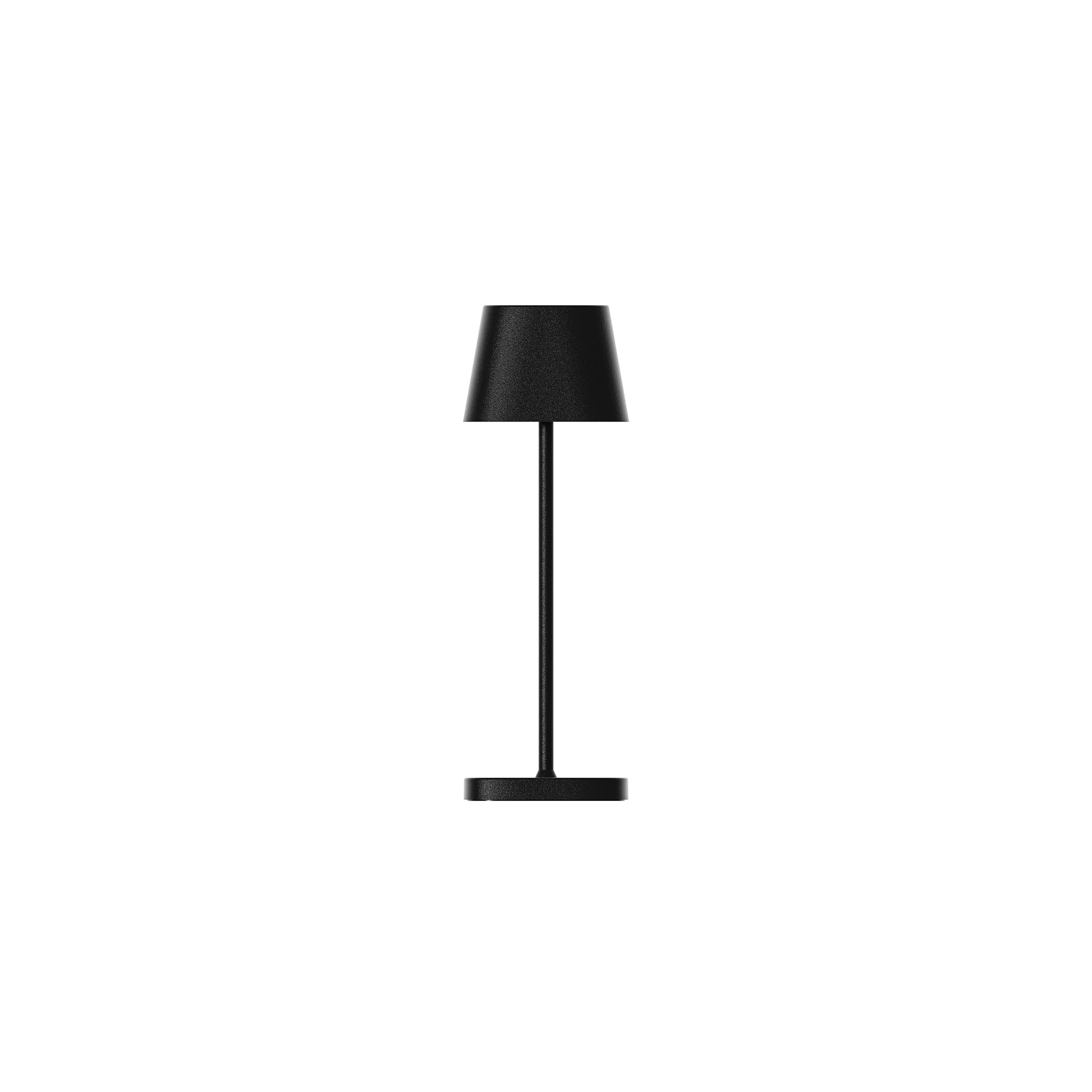 blomus Mobile LED Leuchte -KODU- | Mobile Akku Tischlampe aus Aluminium | Farbe Schwarz | Ø7 x 20H cm | 3 Lichtfarben | Dimmbar per Touch | IP65