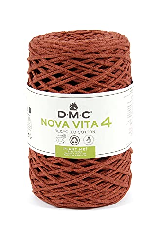 DMC Eco Vita 4, Burnt Orange Crochet Knitting Macrame Yarn, 250g, 200 - Image 2