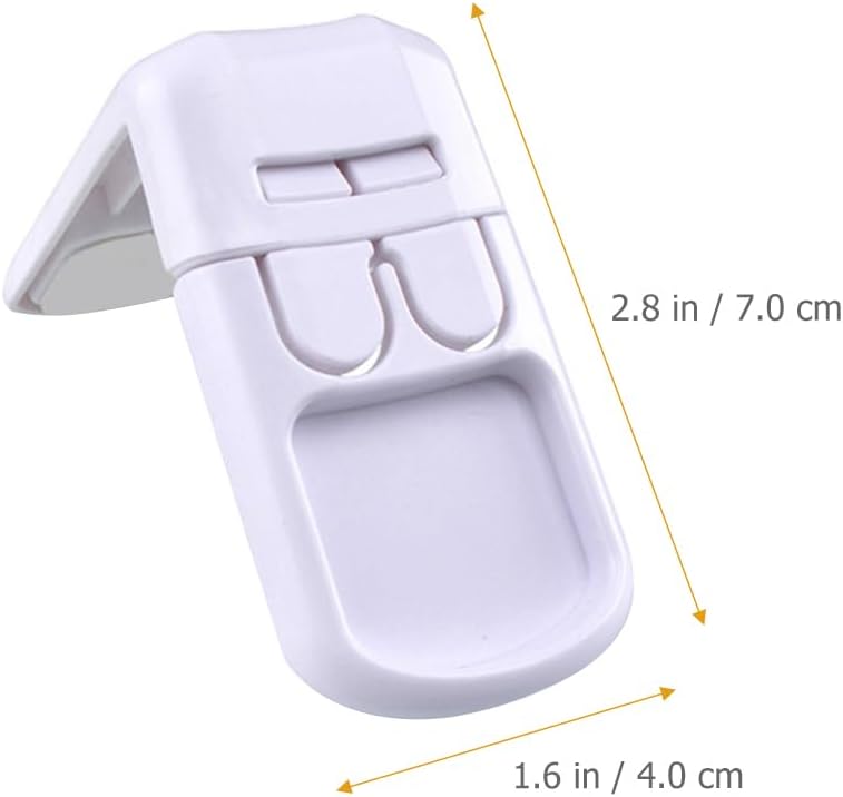 Childproof Cabinet Locks 4 Pack Right Angle Baby Safety Drawer Locks with Strong Adhesive for Refrigerator and Appliance Security Easy Parent Access
