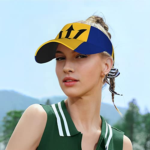 Image of Cute Funny Flag Hat Women Men Adjustable Flag Sport Sun Visor Hat Summer Fashion Sun Cap Beach Flag Hat