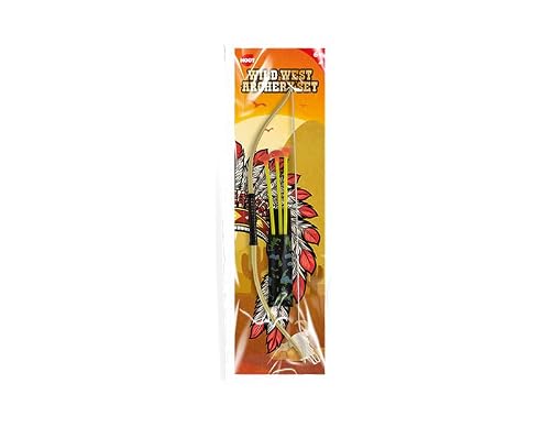 Kids Archery Set – Bow & 3 Suction Cup Arrows, Includes Target on Packaging – Fun Toy for Ages 6+ | Cowboy & Indians Play Set - 49cm - Image 2