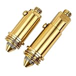 2pcs Brass Basin Click Clack Plug Bolt - Zesc-Im Pop Up Clack Slotted Plug Bolt Replacement Screw 28 g, Prevent Leaks and Restore Pop-Up Action in most Sink bath tub Drains