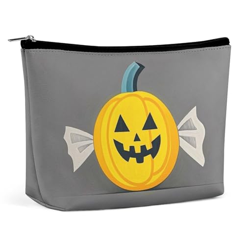Bolsa de cosméticos, bolsa de maquillaje para mujer, bolsa de maquillaje portátil, estuche de maquillaje con forma de calabaza y caramelo, bolsa de viaje para artículos de tocador, accesorios de viaje