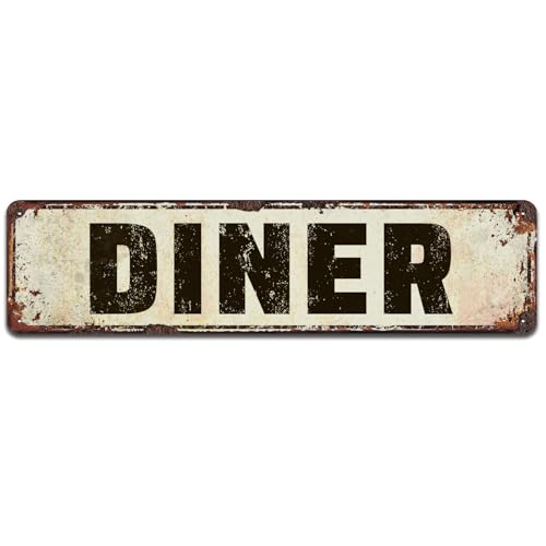 Vintage Retro Diner Metal Tin Sign Shop Cafe Diner Restaurant