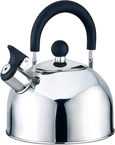 J&V TEXTILES Stainless Steel Whistling Tea Kettle 25-Quart