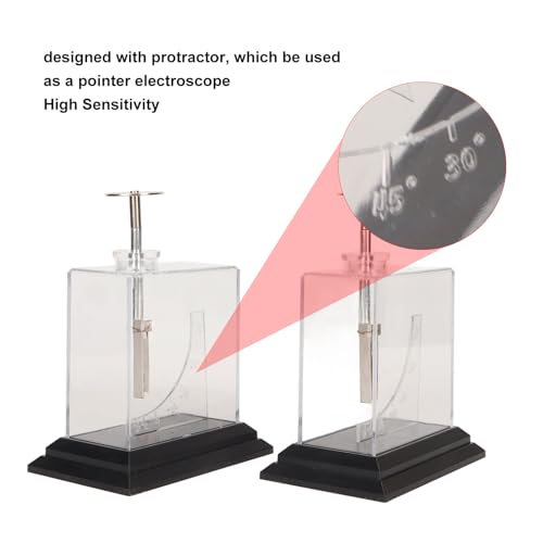 Image of Foil Electroscope, Acrylic Metal Physics Electrometer Precise Scale Science Experiment Kit for Teaching Aids Experiments
